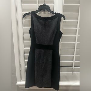 BCX dress charcoal grey w black size s
